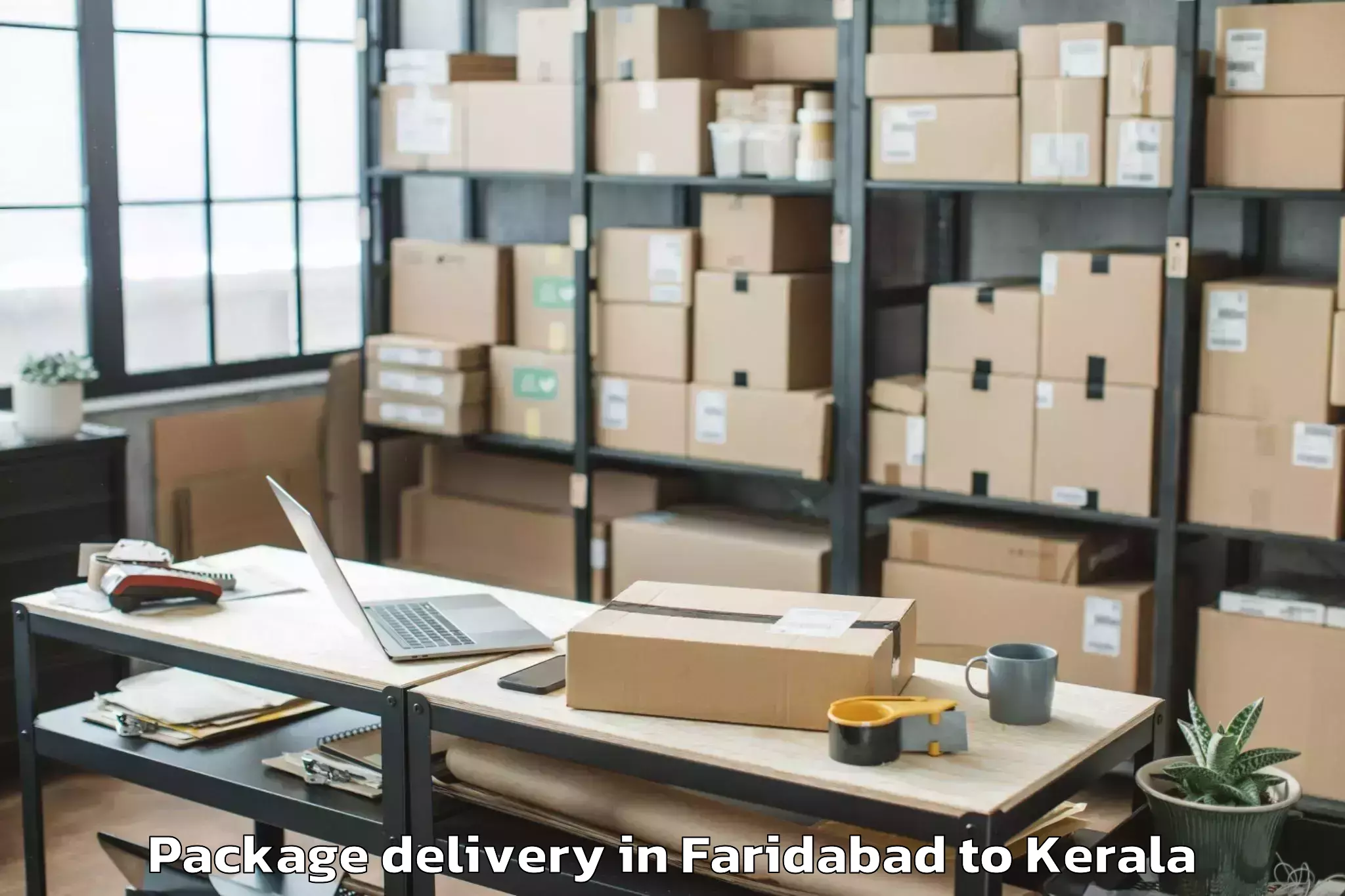 Book Faridabad to Kannur Airport Cnn New Package Delivery